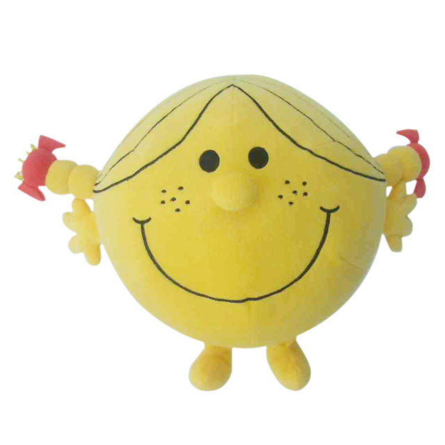 Classical MR.MEN Style High Quality Custom Plush Stuffed Little Miss Sunshine Toy Doll