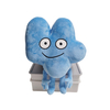 Blue Cartoon Number 4 Soft Plush Stuffed Custom Gift Toys