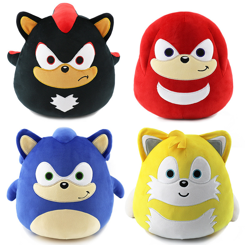 New Sonic Game Custom Plush Stuffed Cartoon Tumbler Toy for Kids
