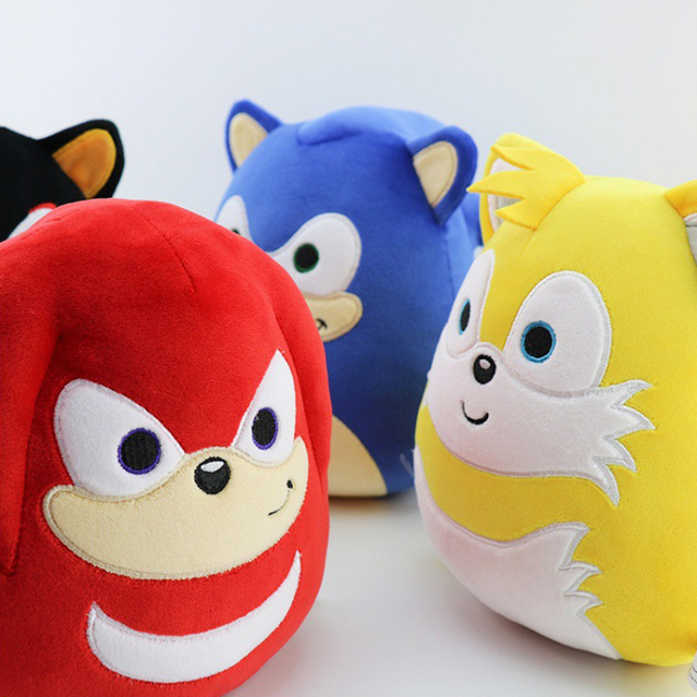 New Sonic Game Custom Plush Stuffed Cartoon Tumbler Toy for Kids