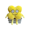 Yellow Letter X shape custom plush stuffed soft cartoon figure toys