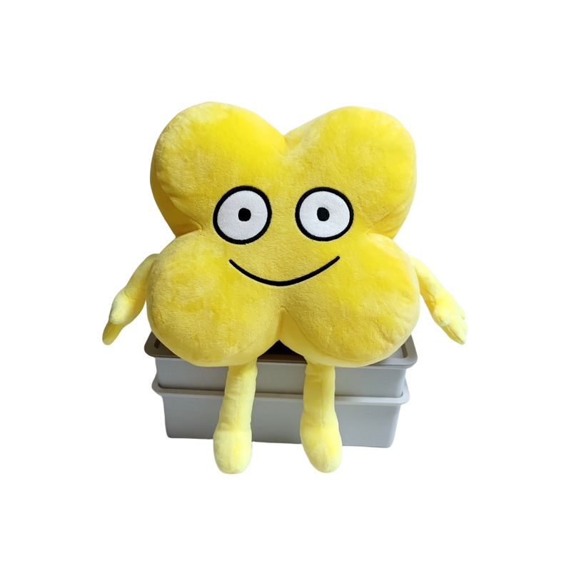 Yellow Letter X shape custom plush stuffed soft cartoon figure toys