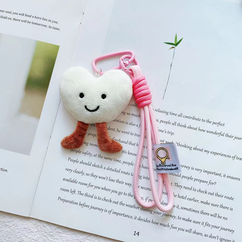 Wholesale Toy Widget Plush Stuffed Soft Love Heart Keyring