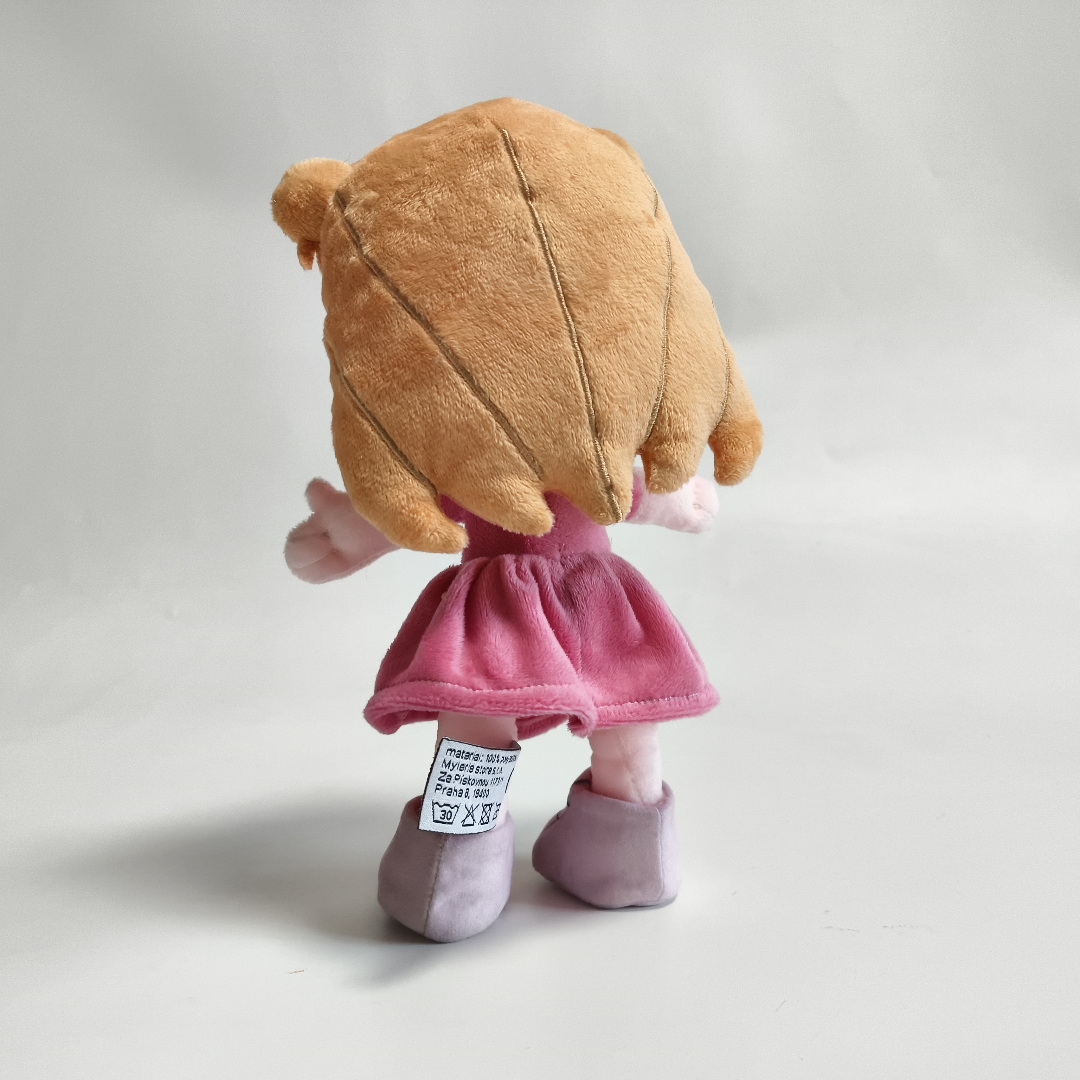 My little pink girl first plush gift mascot factory wholesale OEM soft custom stuffed fairy doll toy