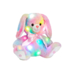 Rainbow Bunny Soft Plush Stuffed LED Music Custom Gift Kids Easter Toys