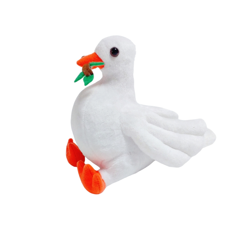 White Pigeon Plush Peace Bird Soft Custom Animal Toy