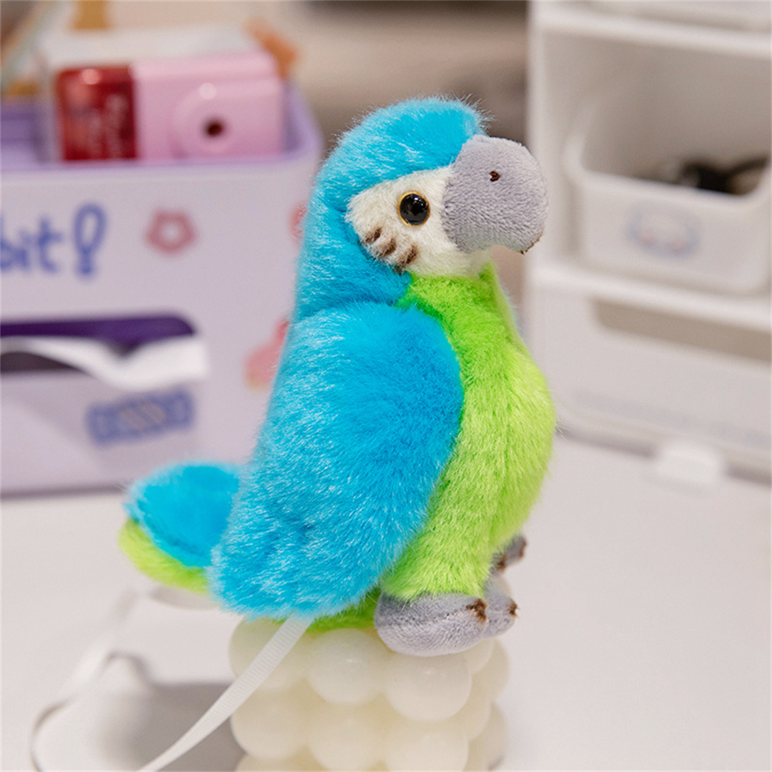 Fuzzy Plush Parrot Soft Animal Bird Stuffed Factory Custom Gift Toys