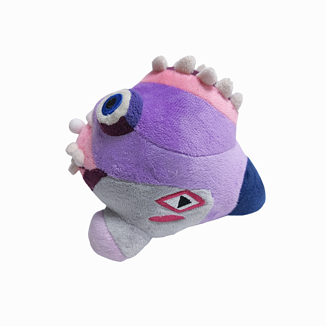 Monster purple weird plush four eyes stuffed animal custom CE gift soft toys