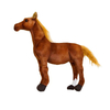 Custom Wholesale Child Toy Plush Stuffed Simulated Printing Horse Doll