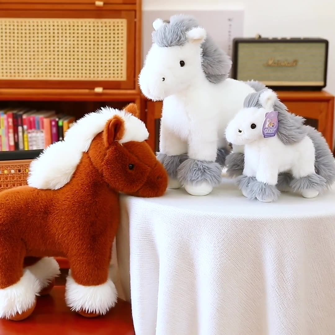 2026 Custom Plush Stuffed Soft Simulated Horse Toy Doll