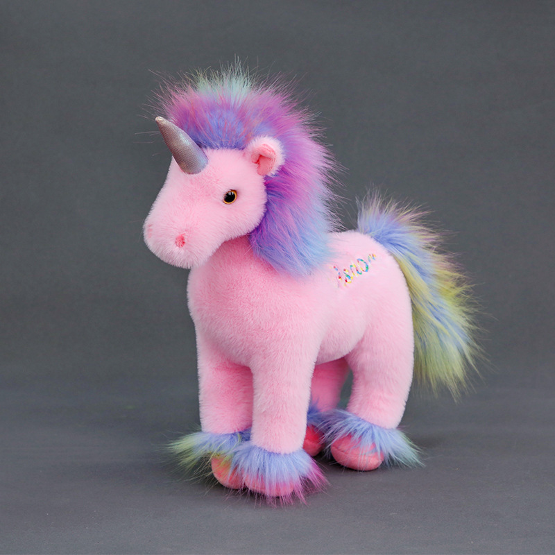 Custom Wholesale Plush Stuffed Cartoon Unicorn Toy Doll