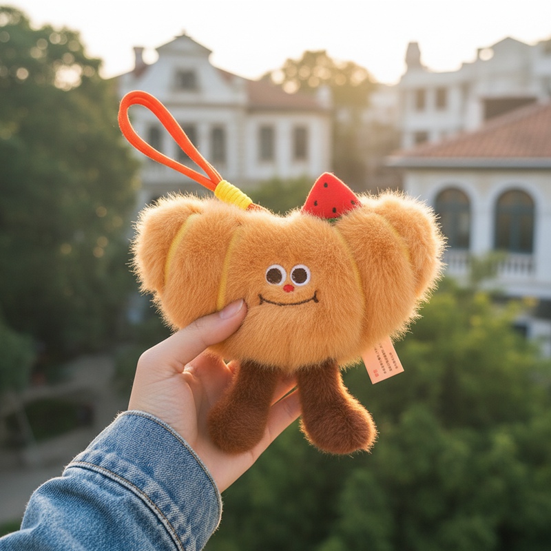 New Custom Plush Stuffed Cartoon Food Series Toy Widget