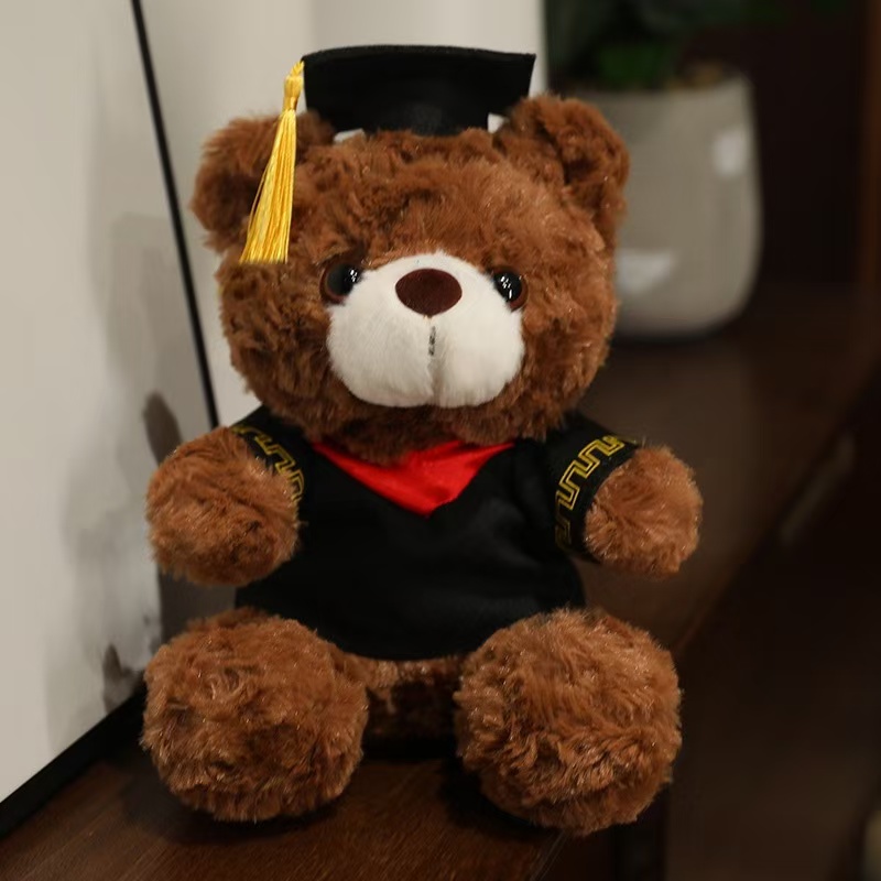 Custom Wholesale Plush Stuffed Soft Teddy Bear Toy Graduation Gift
