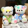 Custom Wholesale Plush Stuffed Colorful Teddy Bear Toy Doll