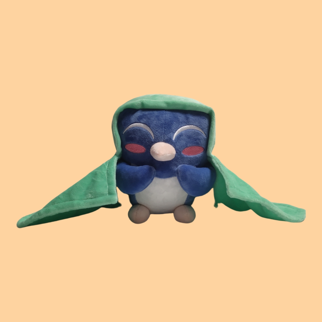 Cozy Penguin Soft Plush Custom Animal Toy with Blanket