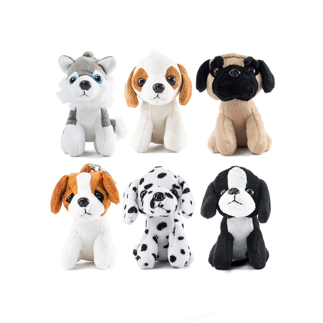 Plush Dog Animal Soft Stuffed Toy OEM Toy Keychain