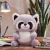 Custom Wholesale Plush Stuffed Cute Raccoon Bear Toy Mascot Gift