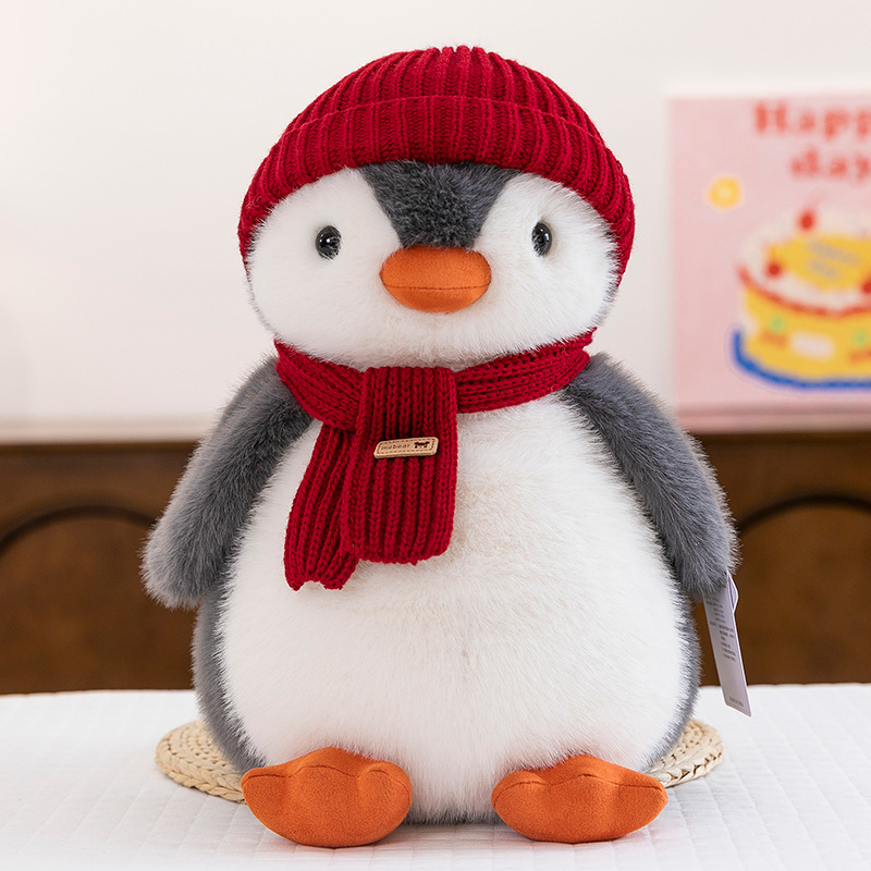 Christmas Plush Stuffed Cute Animal Penguin Toy Doll Holiday Gift