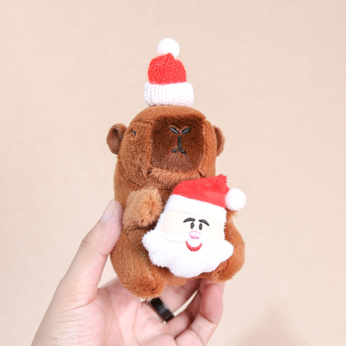 Christmas Plush Capabara Decoration Gift Kids Custom Wholesale Mascot Toys