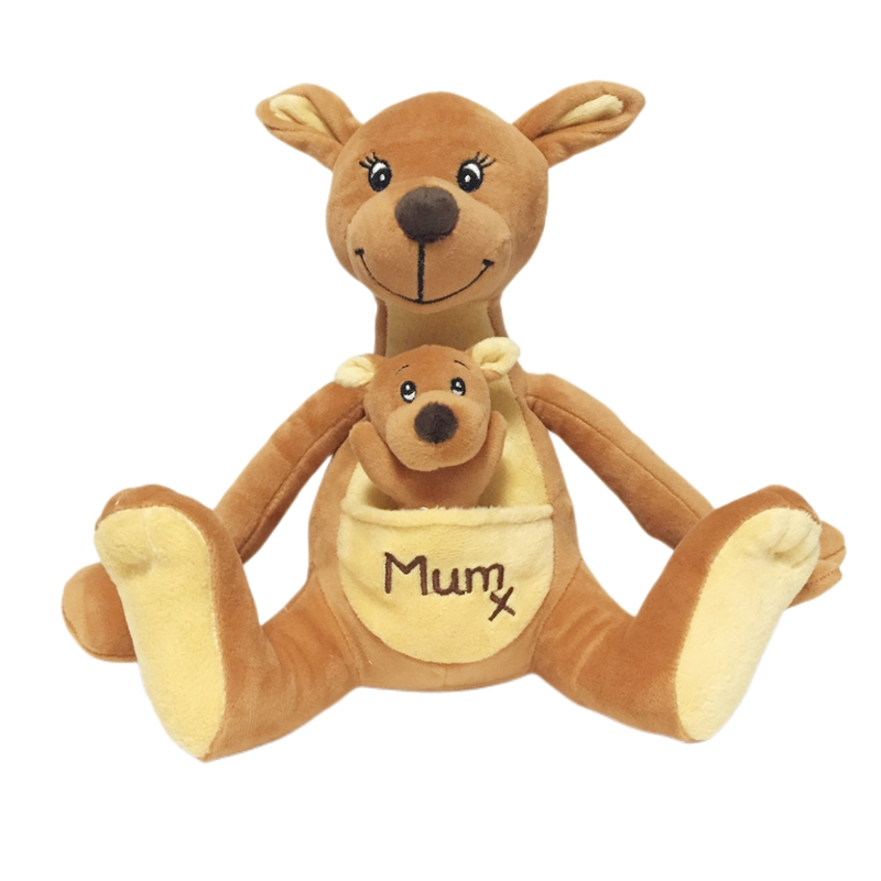 YD-B01 Australian Kangaroo with Baby Soft Plush Stuffed Animal Custom Mascot Toy