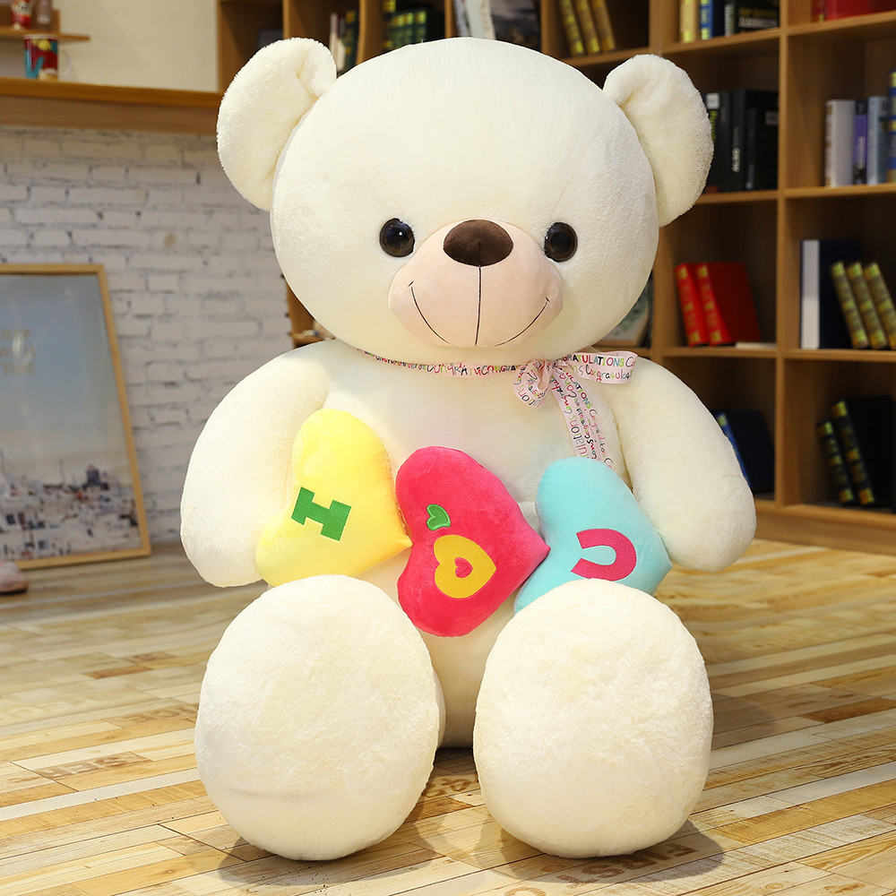 Valentine's Day Plush Stuffed Soft Love Teddy Bear Toy Pillow