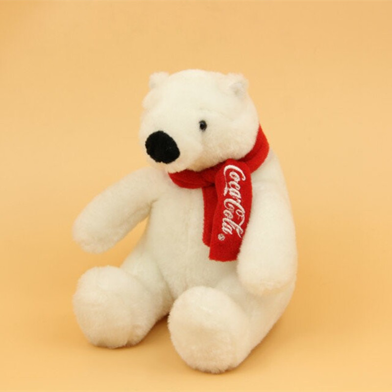 Custom Brand Mascot Plush Stuffed Cartoon Polar Bear Toy Doll Gift