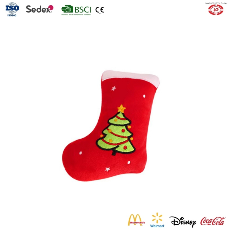 YD-BD012 Christmas Mascot Sock Custom Pet Gift Wholesale Factory Squeaky Dog Toy