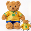 Football Mascot World Game Plush Stuffed Cartoon Soft Teddy Bear Toy Doll with custom T-shirt