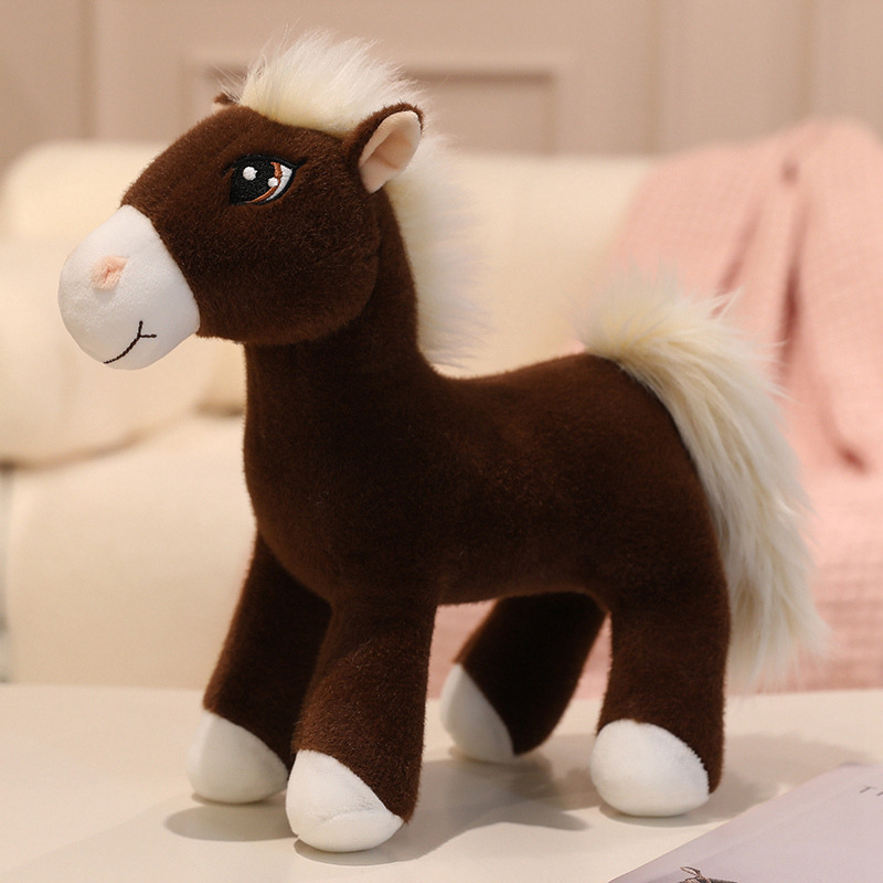 Custom Color Plush Stuffed Soft Animal Horse Toy Doll