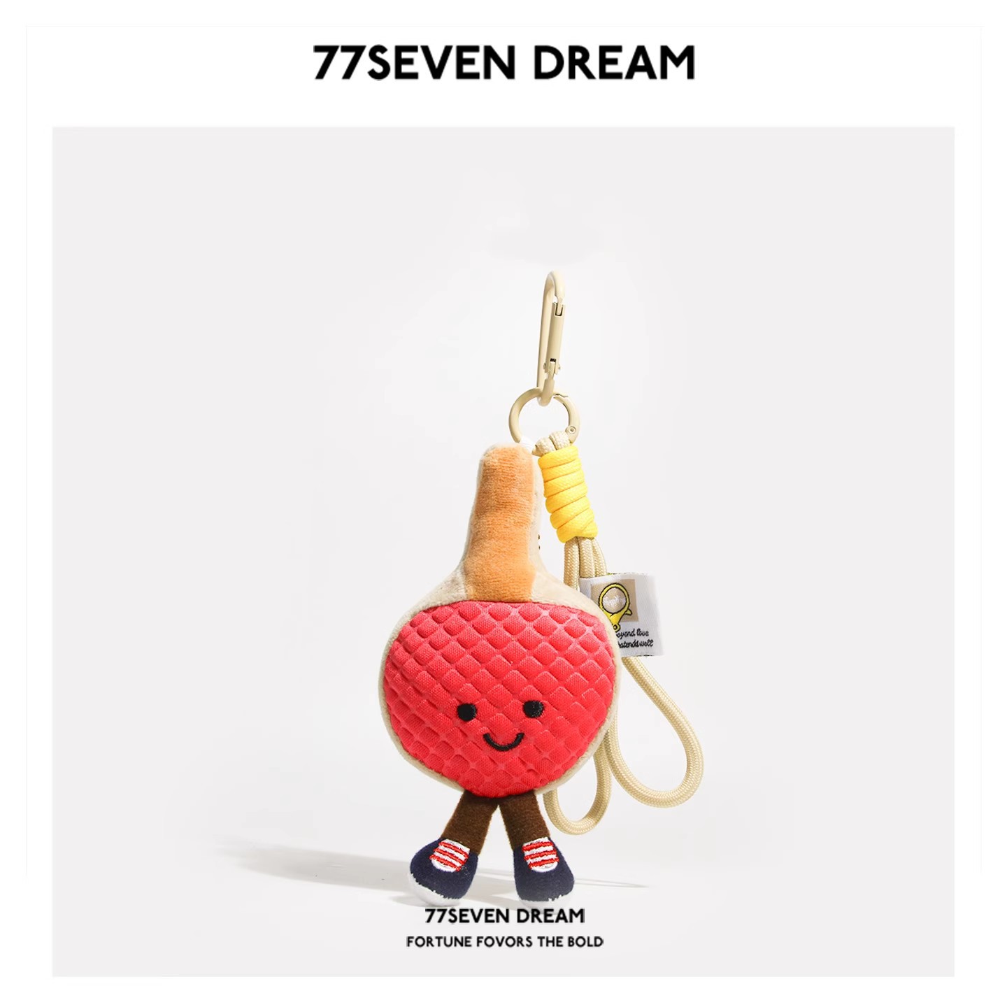 New Arrival Custom Plush Cartoon Badminton Toy Keychain Backpack Pendant