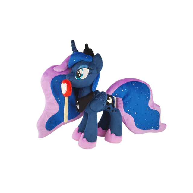 Dark Blue Plush Soft Stuffed Pony Quality Animal Custom Toys