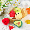 Fruit Mini Soft Plush Keychain Stuffed Custom Hand Made Embroidered Kids Gift Toys