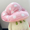 Frog Plush Toys 8inches Cute Frog with Pink Mushroom Hat Stuffed Doll Mascot