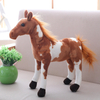 Custom Wholesale Child Toy Plush Stuffed Simulated Printing Horse Doll
