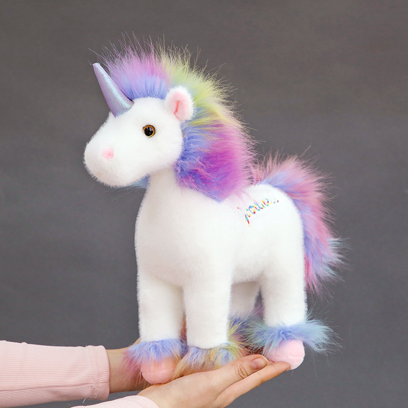 Custom Wholesale Plush Stuffed Cartoon Unicorn Toy Doll