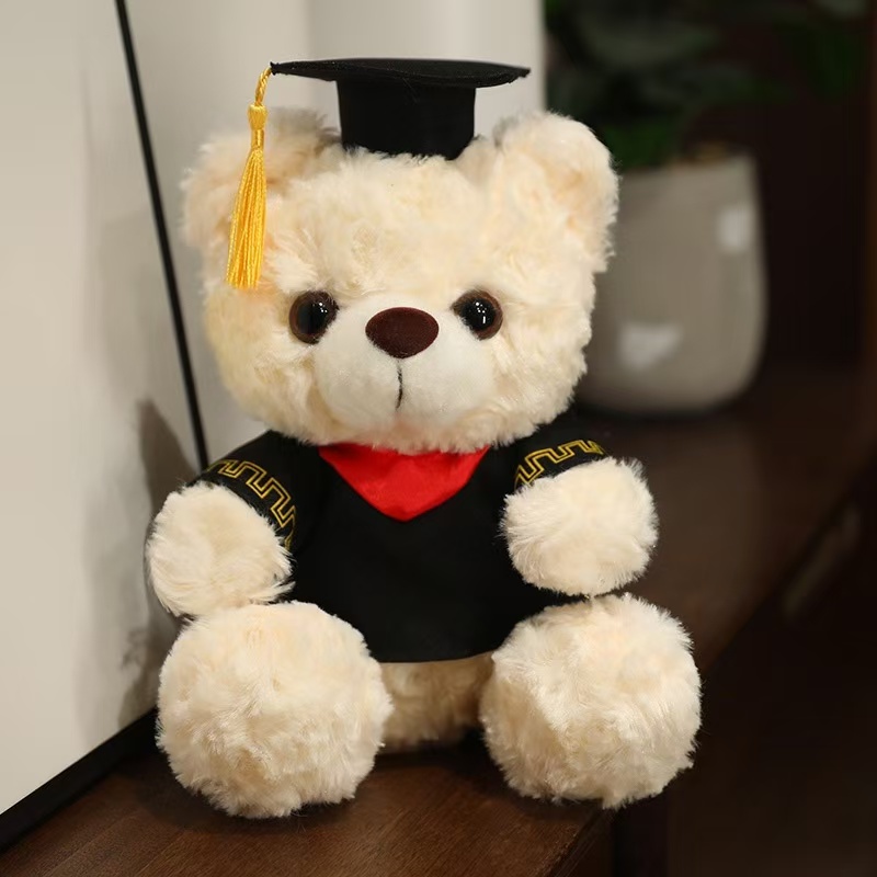 Custom Wholesale Plush Stuffed Soft Teddy Bear Toy Graduation Gift