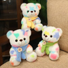 Custom Wholesale Plush Stuffed Colorful Teddy Bear Toy Doll