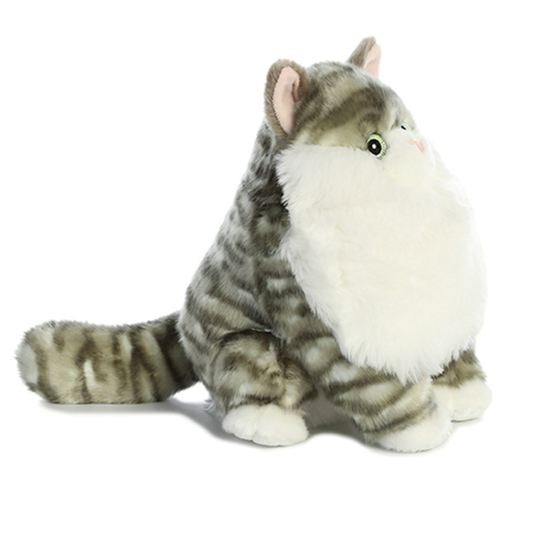 New Design Plush Stuffed Cartoon Sitting Fat Soft Cat Toy Doll