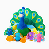 High Quality Embroidery Plush Mascot Stuffed Animal Peacock Toy