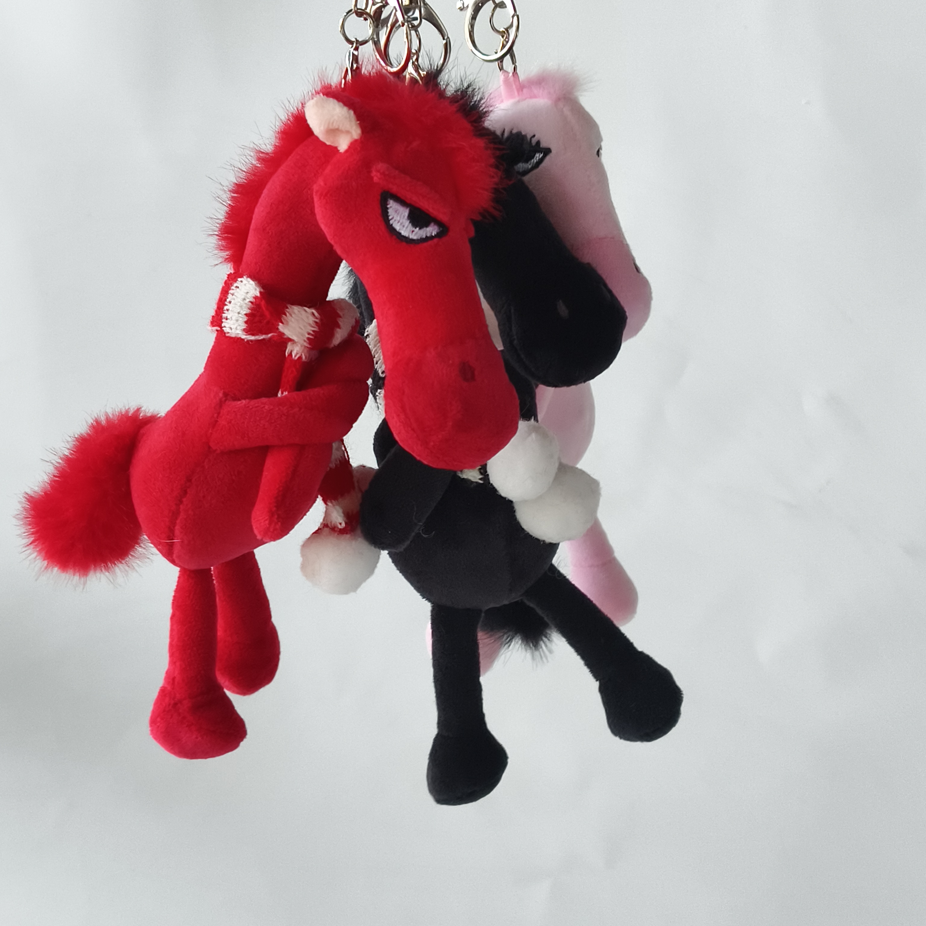 Year 2026 Plush Horse Mascot Soft Stuffed Animal Wholesale Gift Keychain Toys