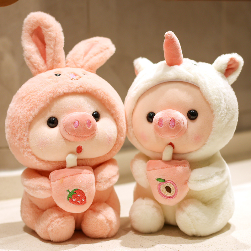 High Quality Custom Plush Stuffed Soft Cute Animal Pig Toy Doll