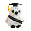 Custom Logo Plush Cartoon Graduation Owl Toy Doll School Souvenir
