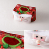 Christmas Decoration Plush Cartoon Santa Claus Table Tissue Box