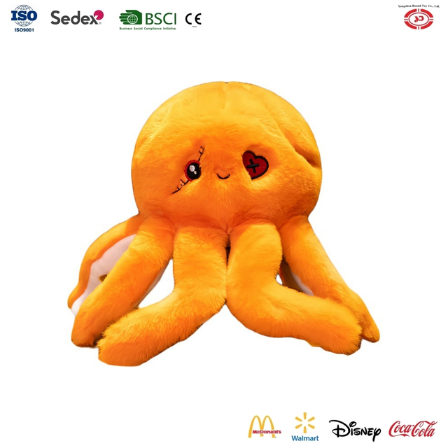 YD-BD059 Weird Octopus Plush Soft Stuffed Sea Animal Custom Factory Supplier Children Toys