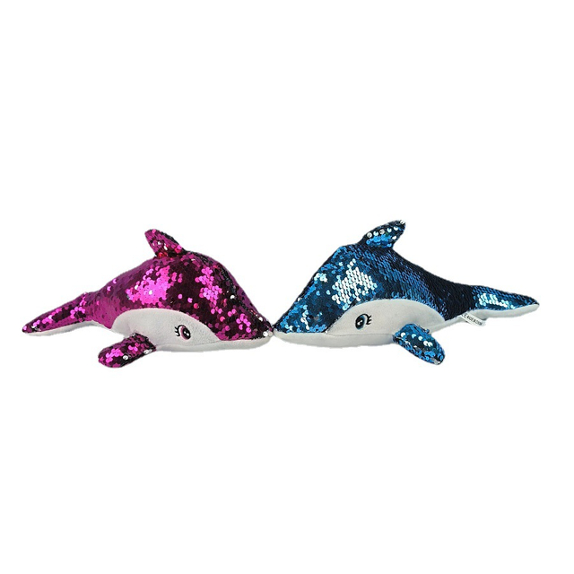 Custom Birthday Gift Plush Stuffed Bright Shark Toy for Children