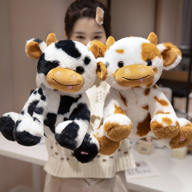 Custom LED Plush Toy Stuffed Animal Cow Doll for Gift