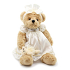 Wedding Dress Rose Color with Ribbon Soft Plush Gift Stuffed Animal CE Teddy Bear
