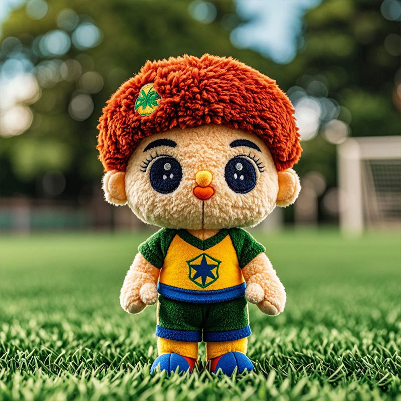 Cute Plush Toy Wholesale Stuffed Cartoon Football Boy Doll Child Gift
