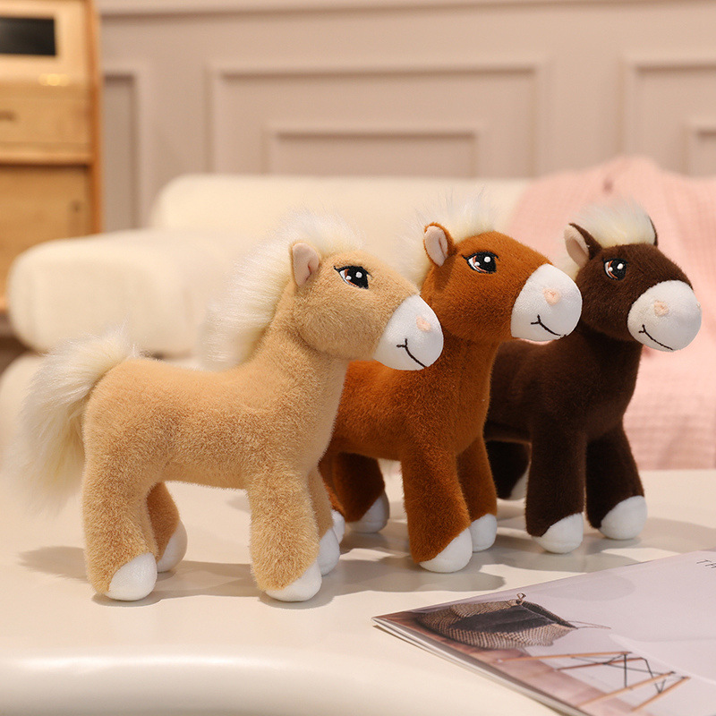 Custom Color Plush Stuffed Soft Animal Horse Toy Doll