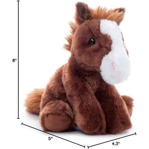 Wholesale Cute Plush Stuffed Cartoon Sitting Horse Toy Gift